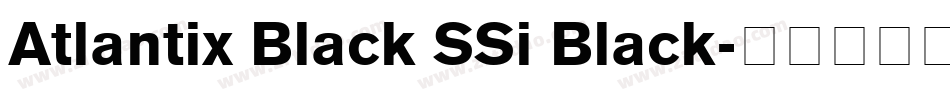 Atlantix Black SSi Black字体转换